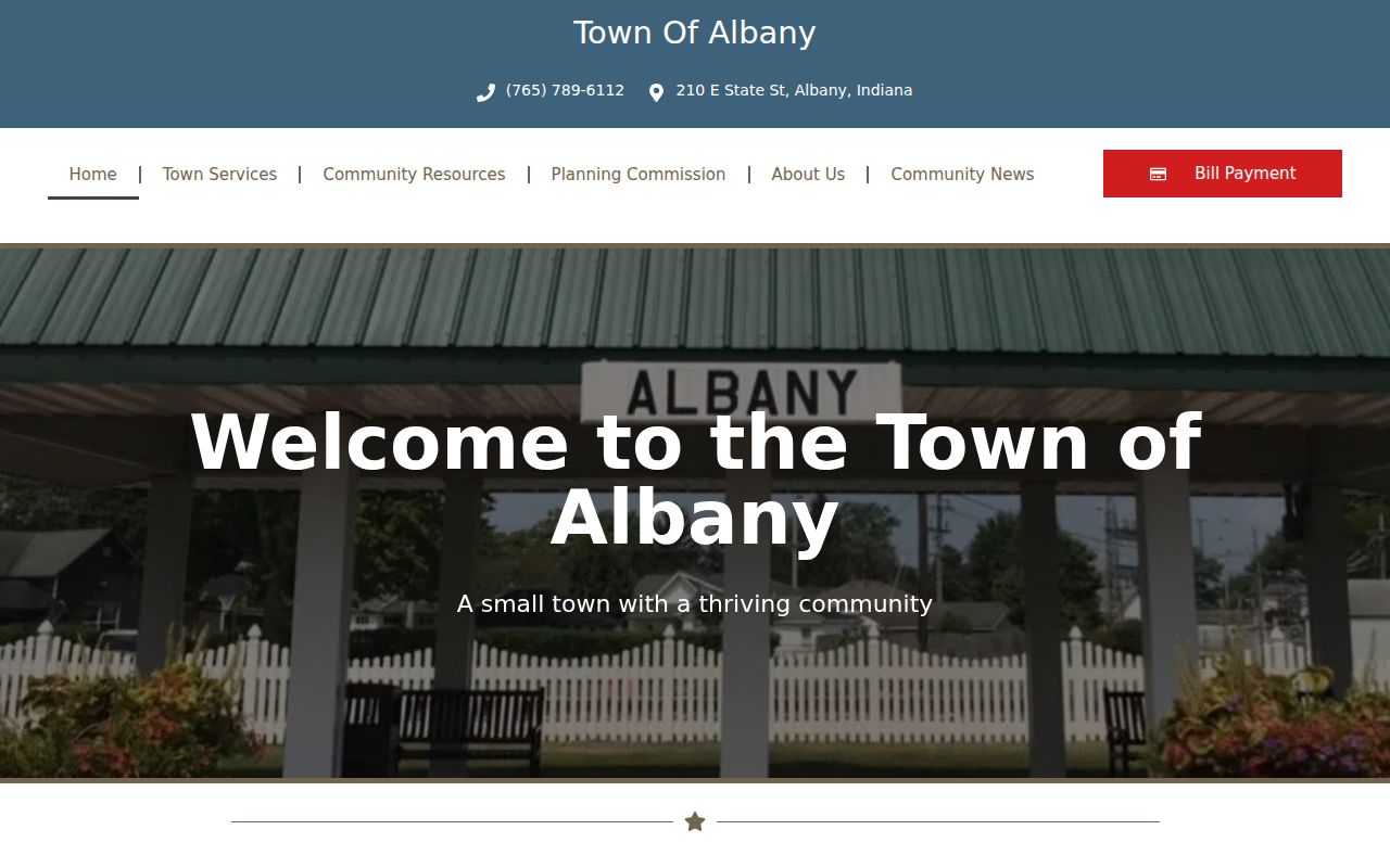 Albany town office context for Albany warrant records